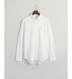 Camisa Regular Fit Piqué blanco