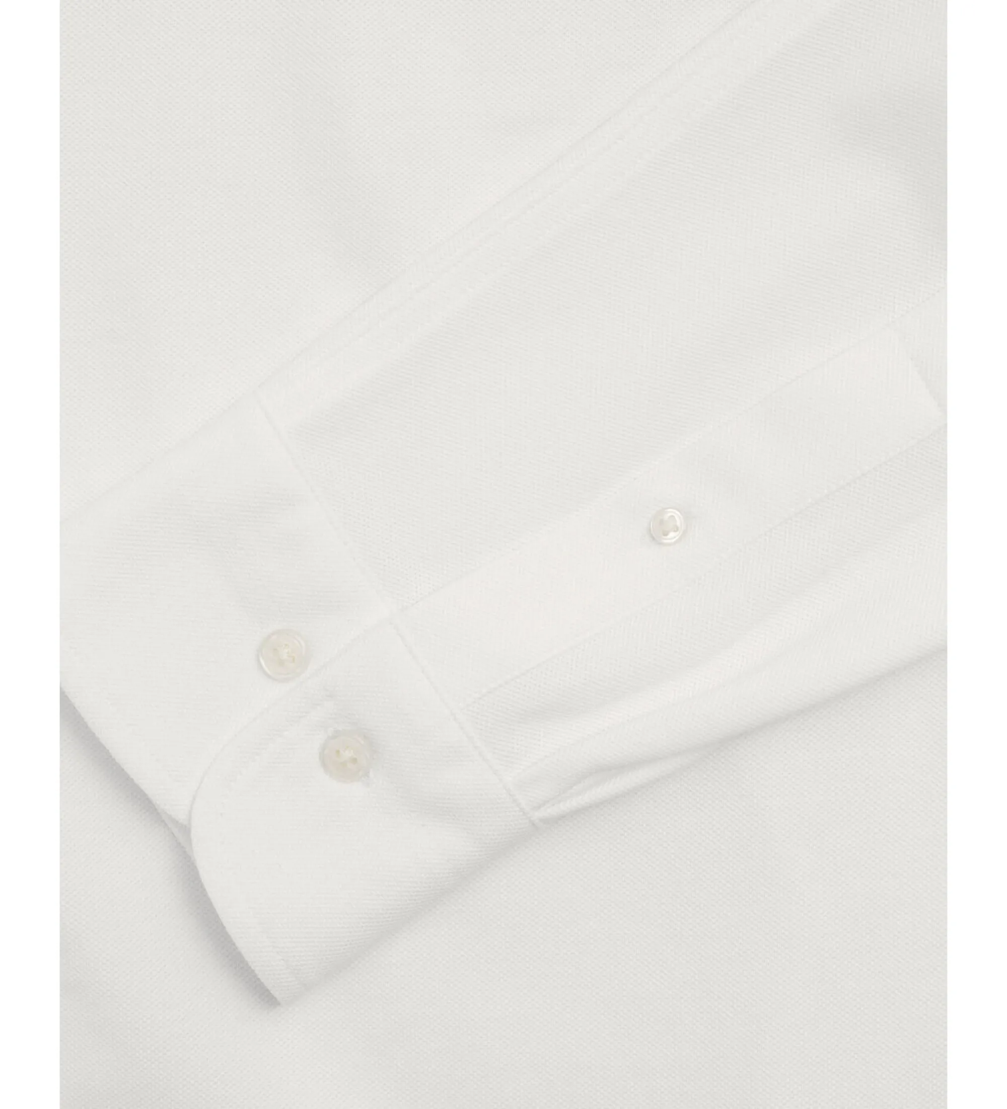 Camisa Regular Fit Piqué blanco