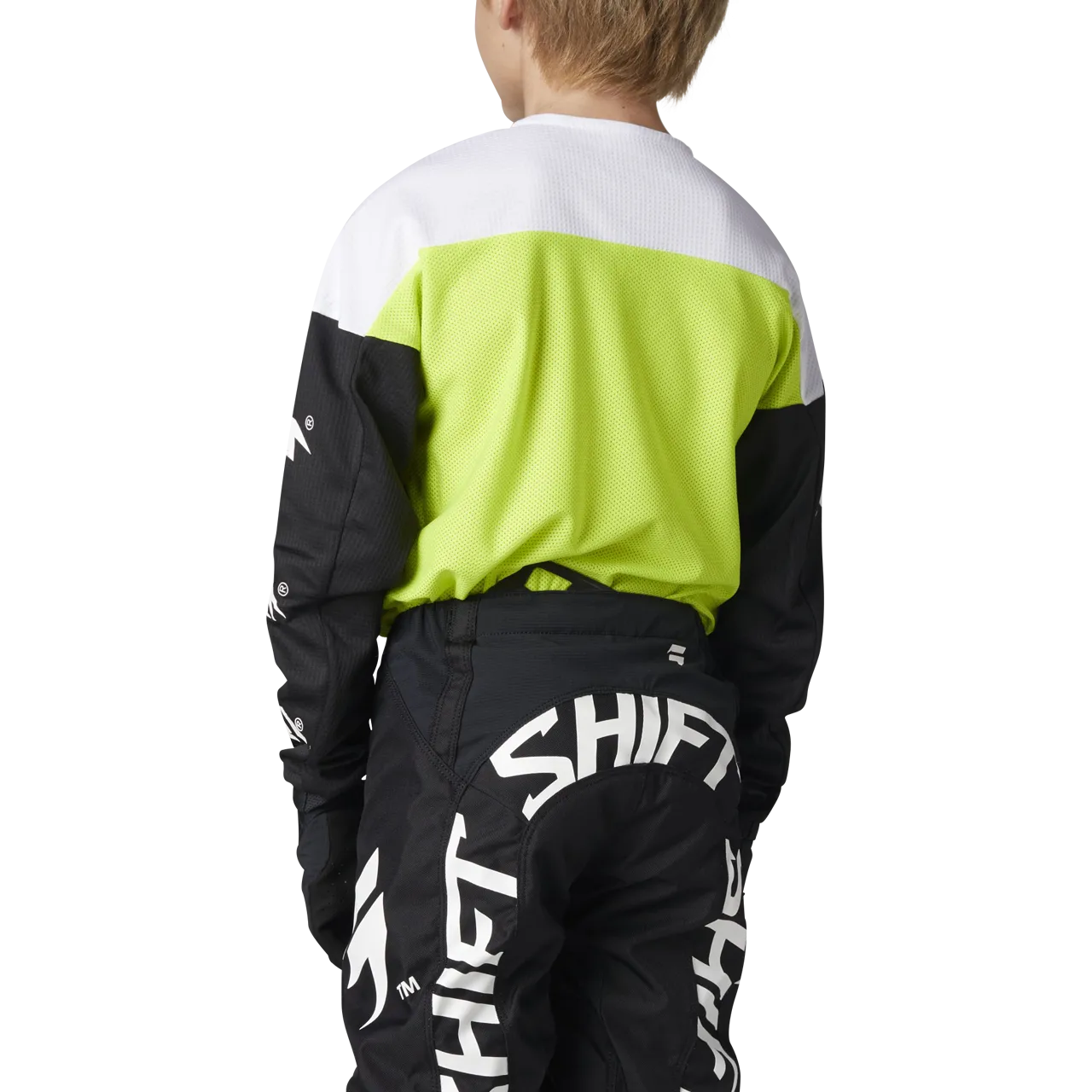 Camiseta de Cross Shift Whit3 Label Flame Niño Amarillo Fluo-Negro