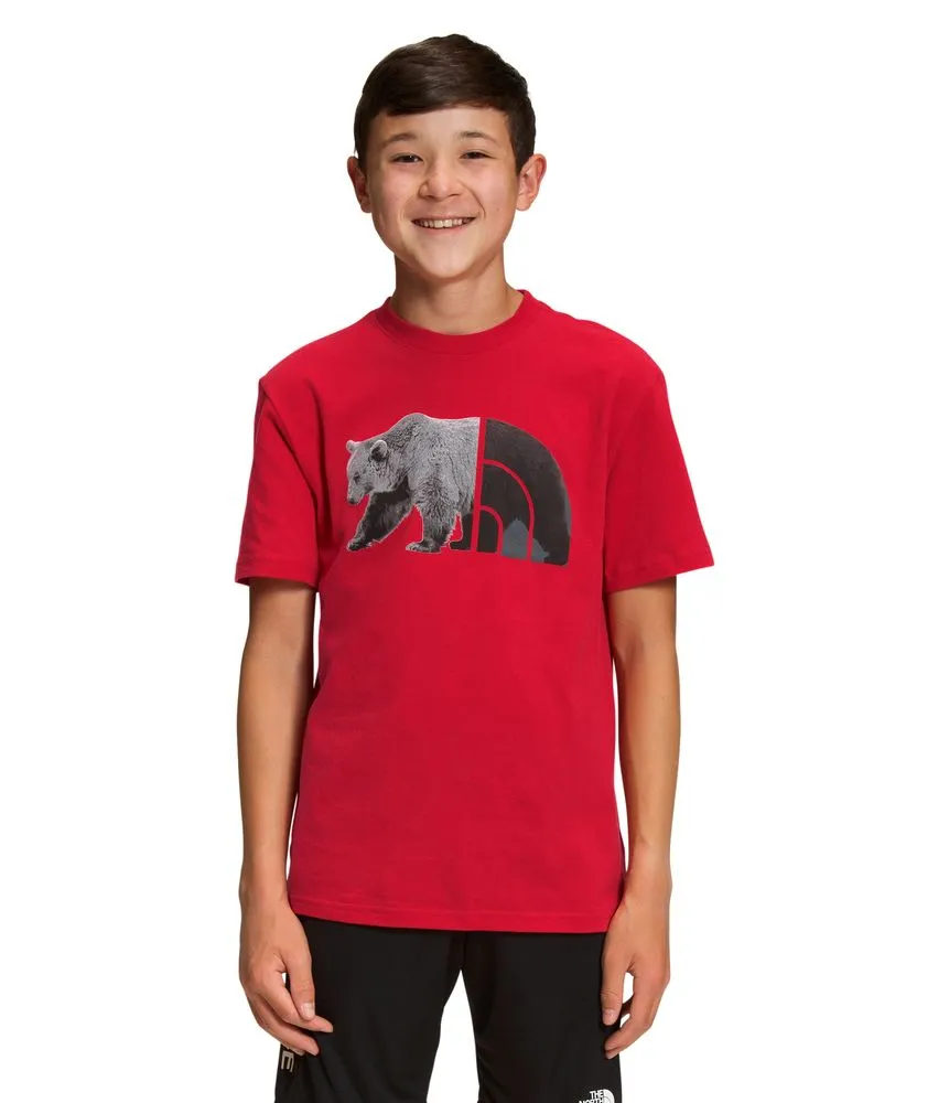 Camiseta Graphic Tee Manga Corta Roja Niño The North Face