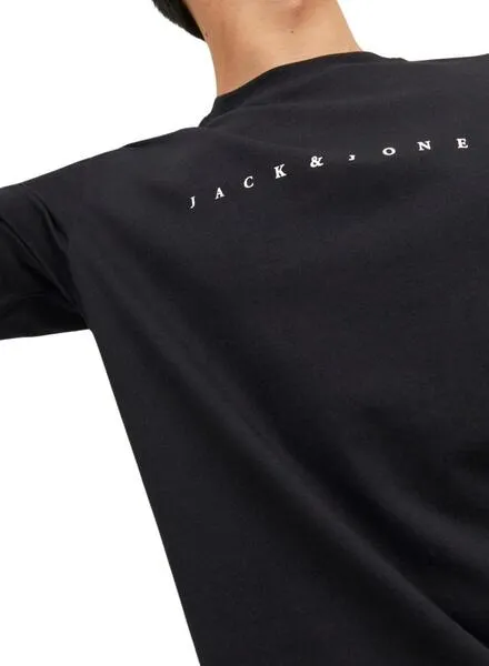 Camiseta Jack and Jones Estar Negro Para Hombre