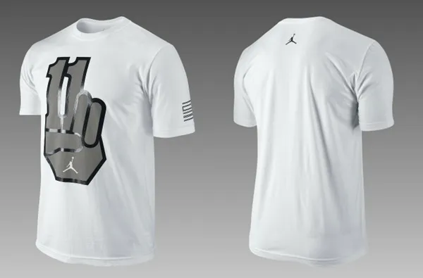 Camiseta Jordan Retro 11 For Peace (blanco)