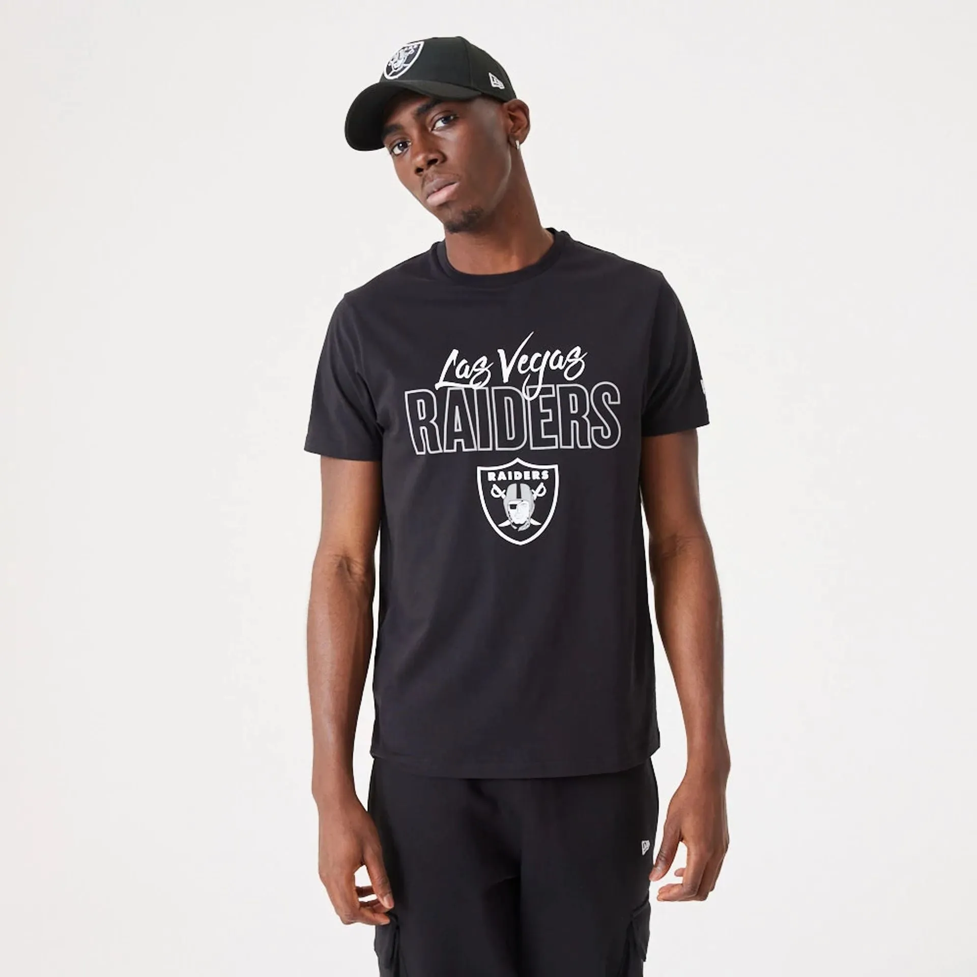 Camiseta New Era Las Vegas Raiders NFL Script Negro