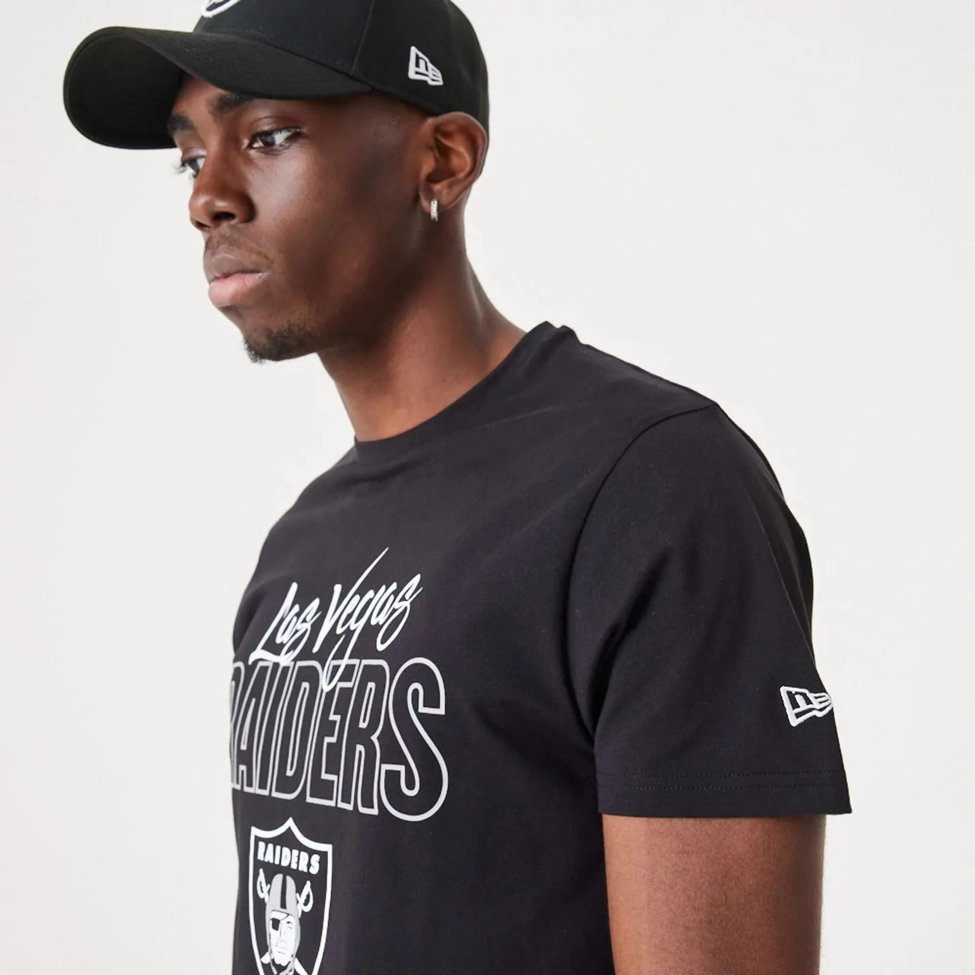 Camiseta New Era Las Vegas Raiders NFL Script Negro