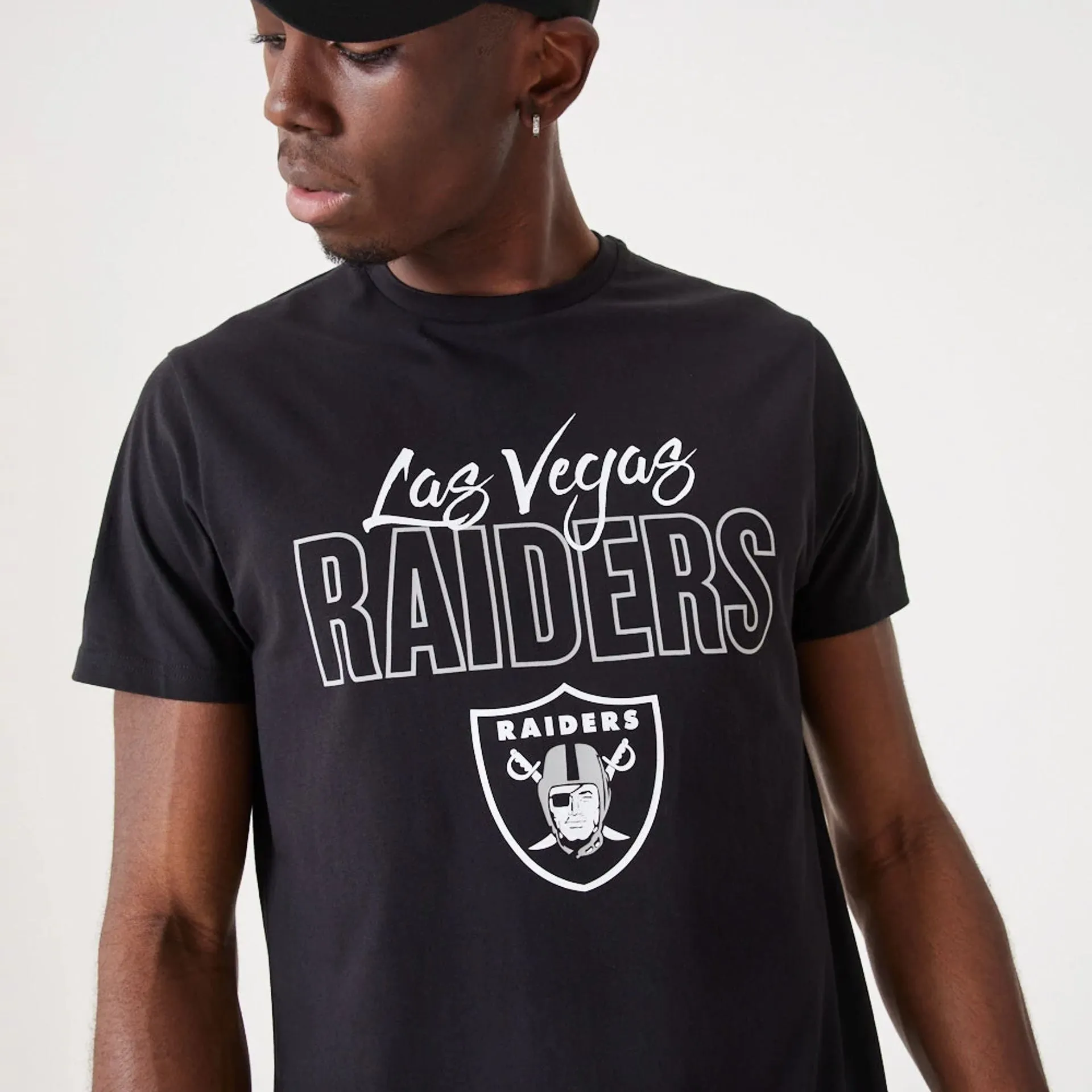 Camiseta New Era Las Vegas Raiders NFL Script Negro