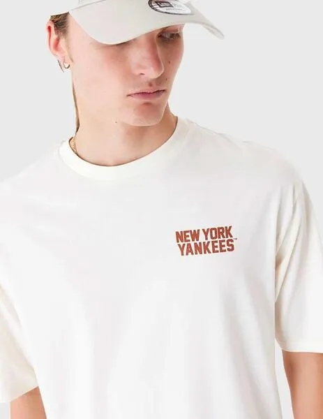 Camiseta New Era MLB Wordmark beige unisex