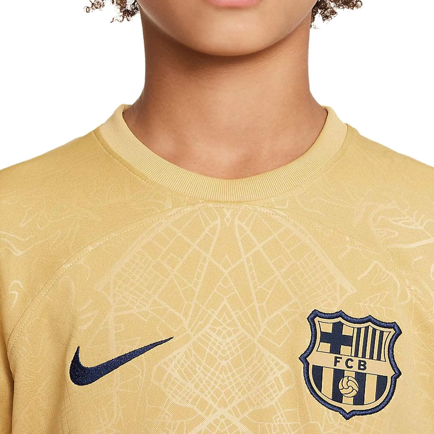 Camiseta Nike 2a Barcelona niño 2022 2023 Dri-Fit Stadium