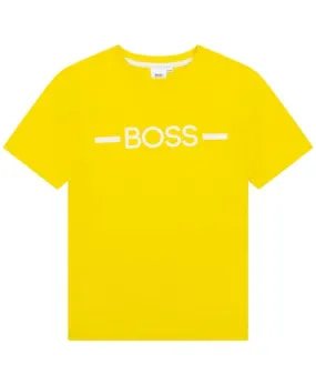 Camiseta Niño BOSS Amarilla