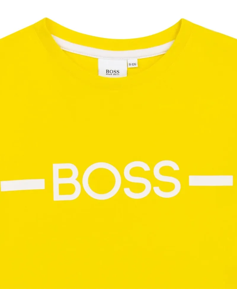 Camiseta Niño BOSS Amarilla