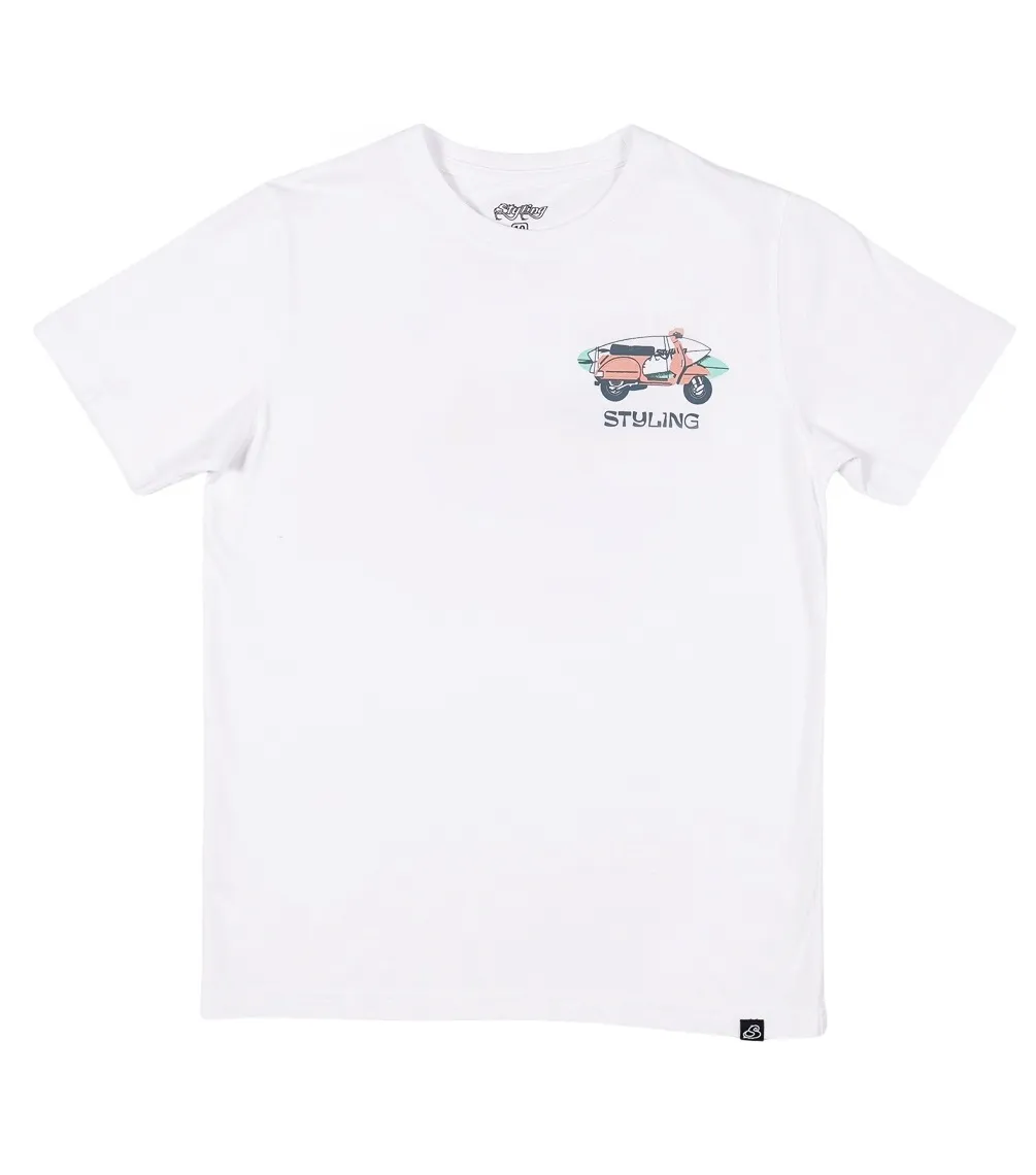 Camiseta STYLING Vespa-Blanco