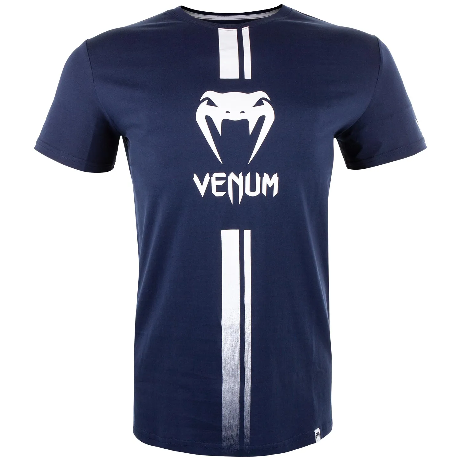 Camiseta Venum Logos - Azul Marino/Blanco