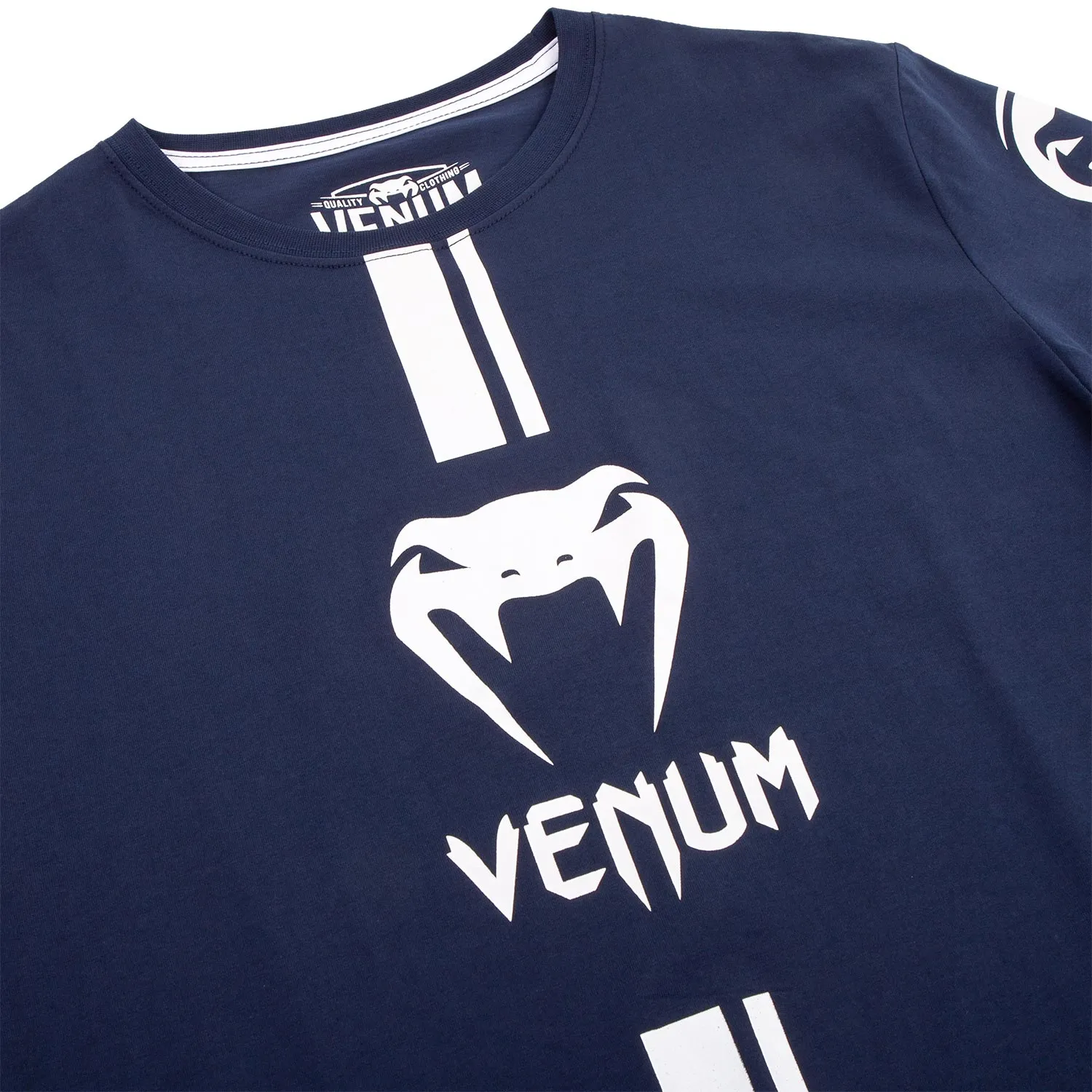 Camiseta Venum Logos - Azul Marino/Blanco