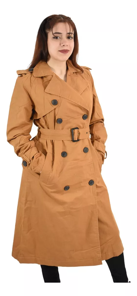 Campera Mujer Piloto Microfibra Impermeable Trench Yd 76213