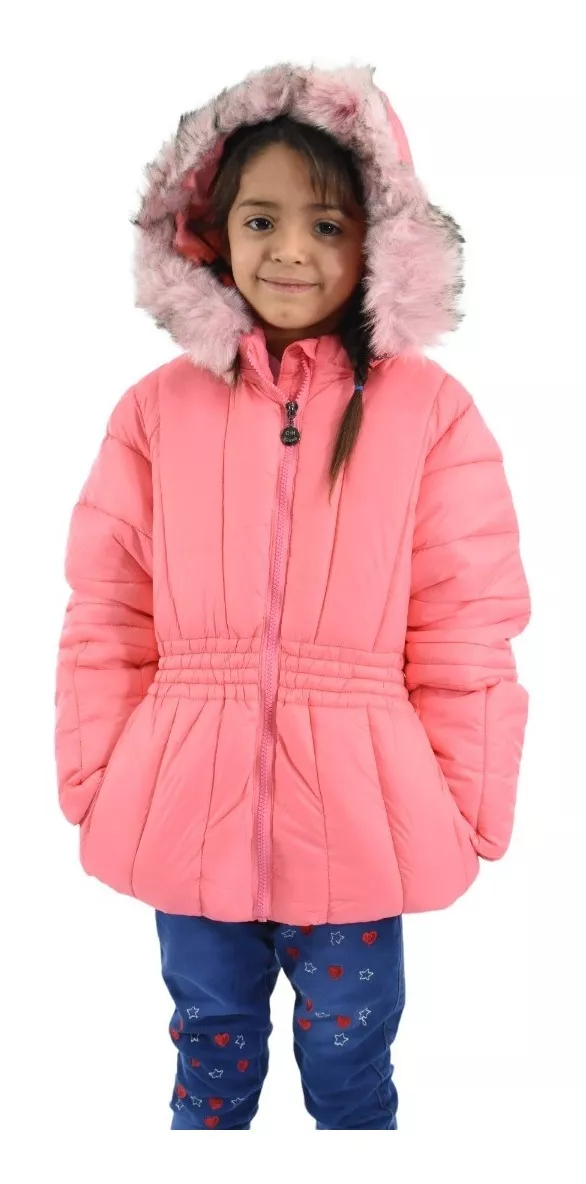 Campera Tapado Inflable Niña Importada Impermeable Chz 196