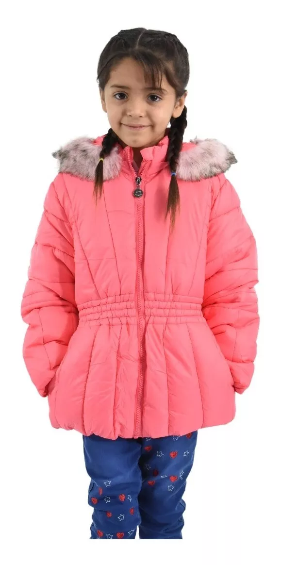 Campera Tapado Inflable Niña Importada Impermeable Chz 196