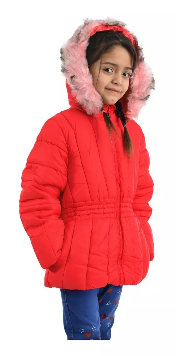 Campera Tapado Inflable Niña Importada Impermeable Chz 196