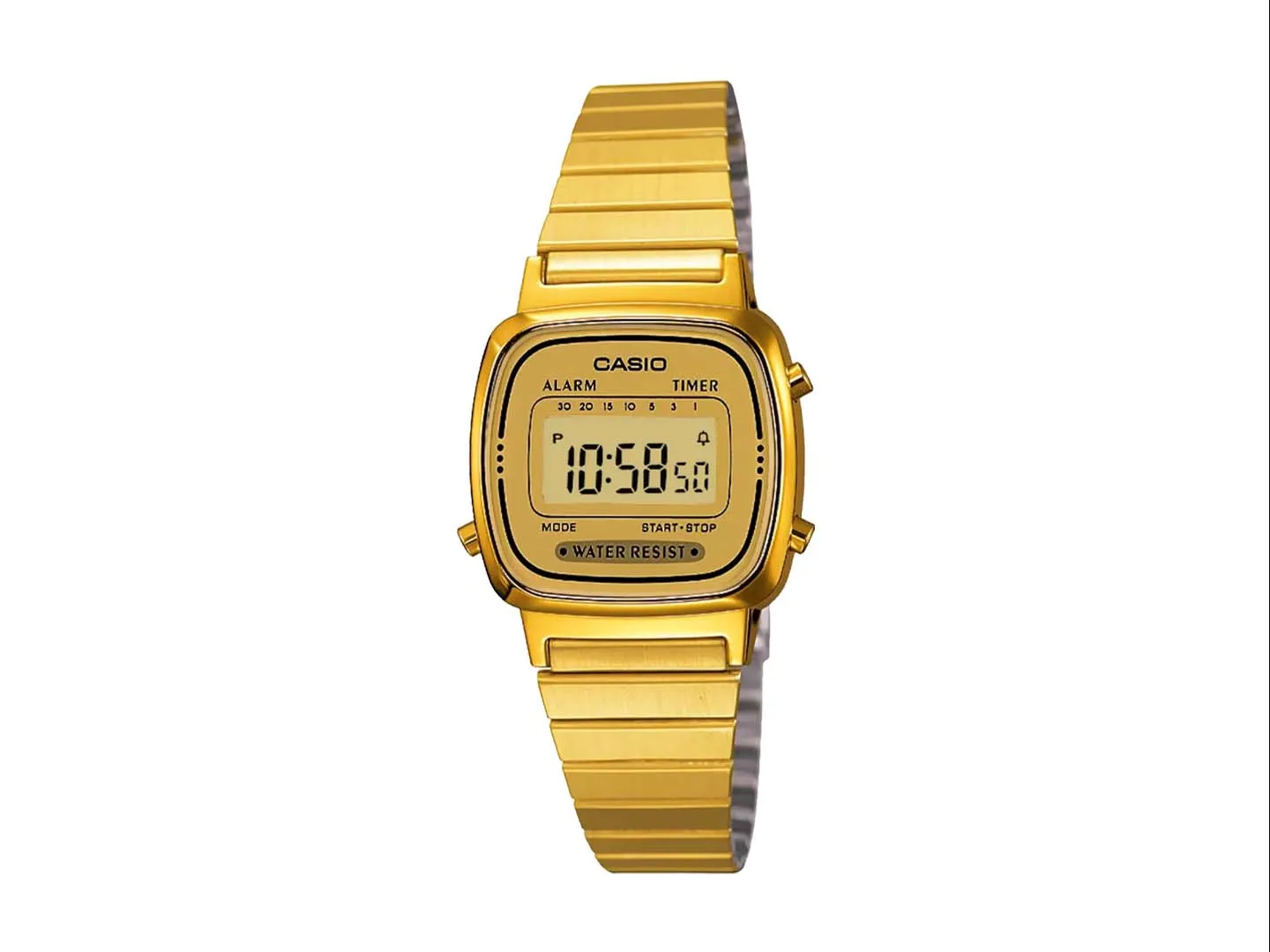 Casio La670 Wga9vt Dorado Reloj Digital Dama  Woman