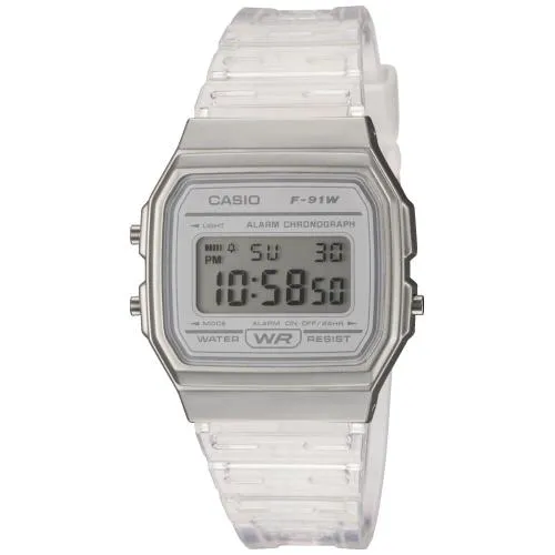 Casio Vintage Transparente f-91ws-7ef