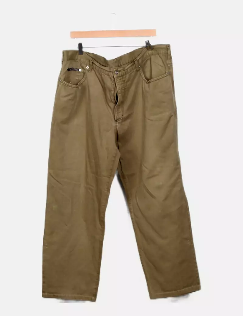 CASUCCI Pantalón verde recto