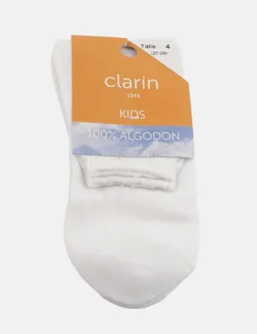 Clarín Calcetín básico blanco