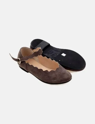 Coconut Zapato marrón texturizado