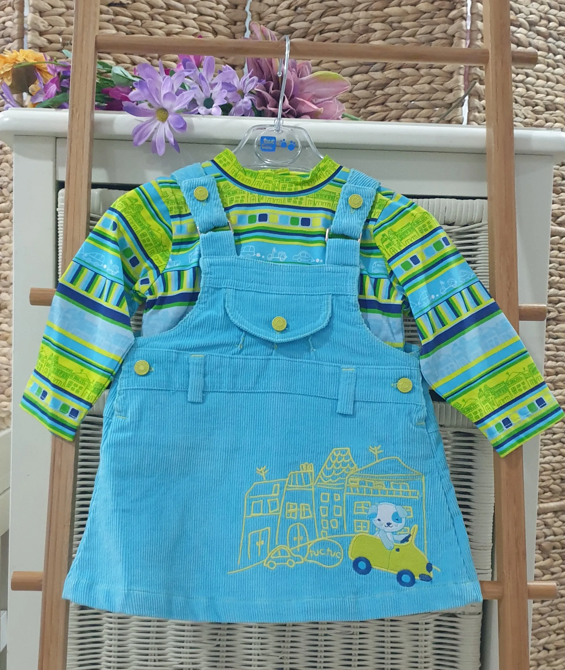 Conjunto Niña Pichi+Camiseta Tuctuc 260406