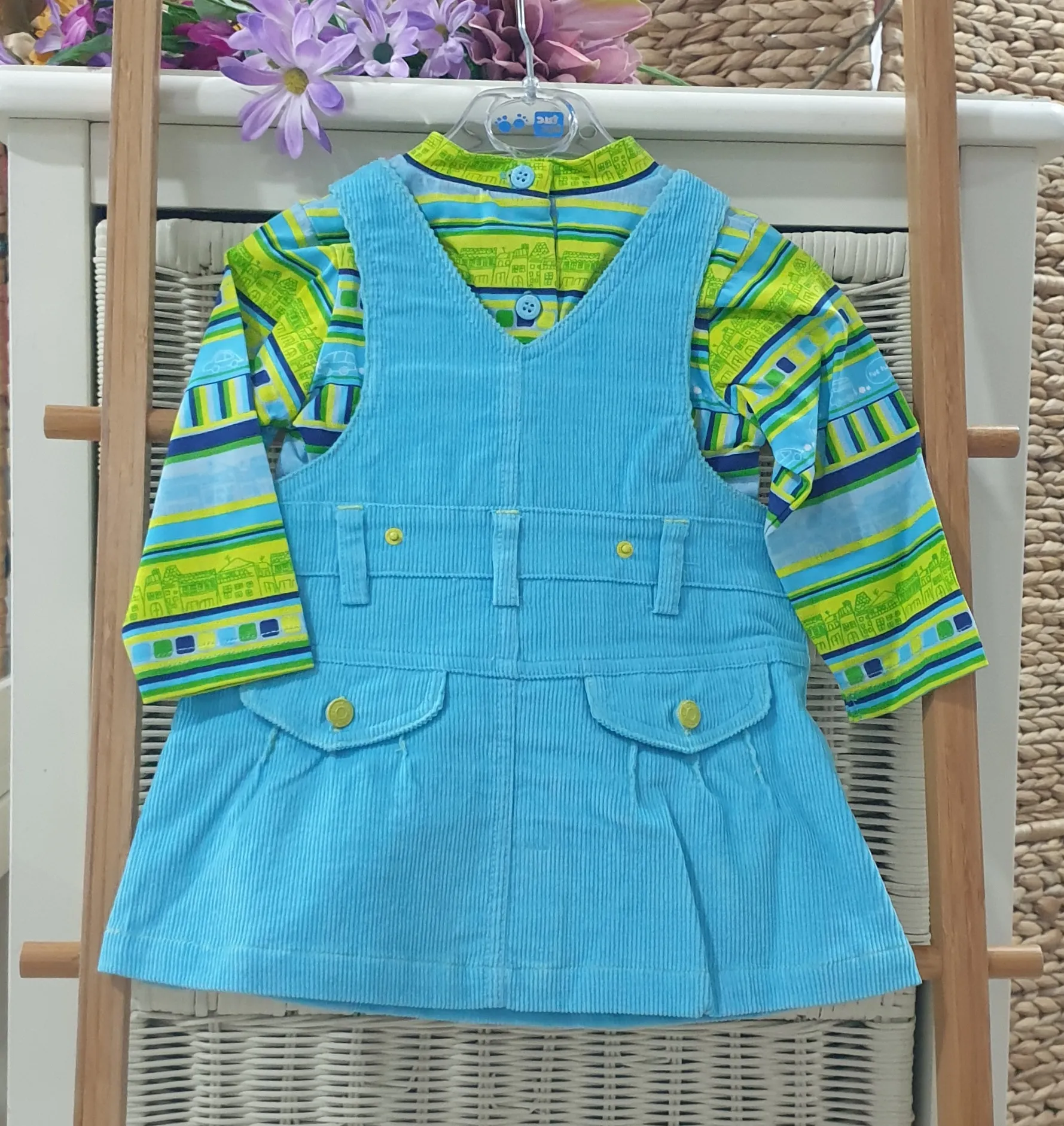 Conjunto Niña Pichi+Camiseta Tuctuc 260406