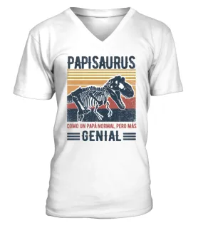 Daddysaurus Like A Regular Dad But Cooler ES Camiseta cuello en V Unisex