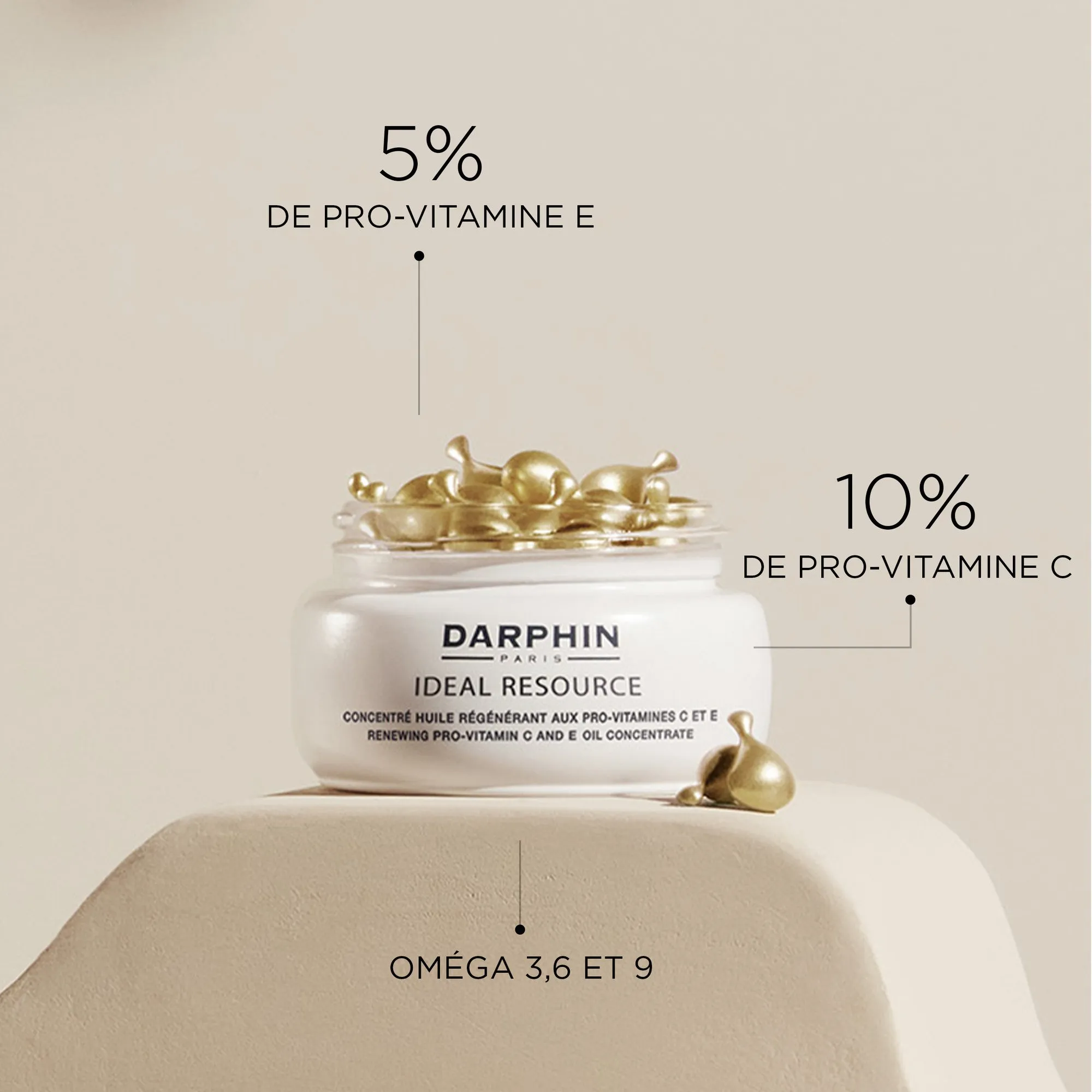 DARPHIN Ideal Resource - Concentrado de aceite regenerador con provitaminas C y E