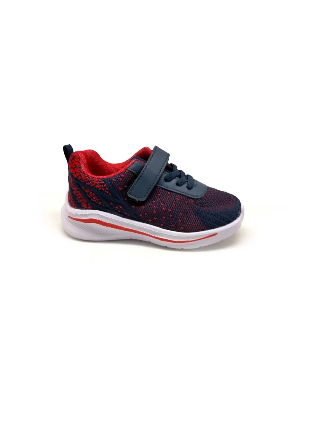 DAVSHOES DEPORTIVA RUNNING AZUL/ROJO NIÑO N2120