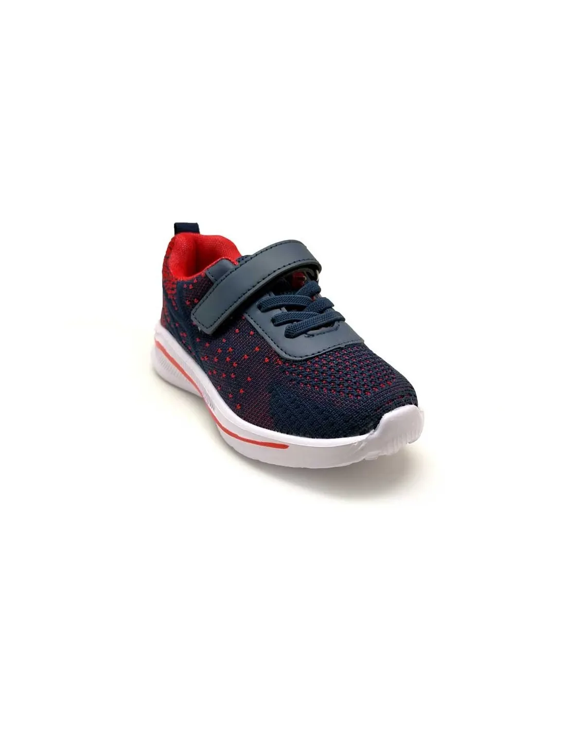 DAVSHOES DEPORTIVA RUNNING AZUL/ROJO NIÑO N2120