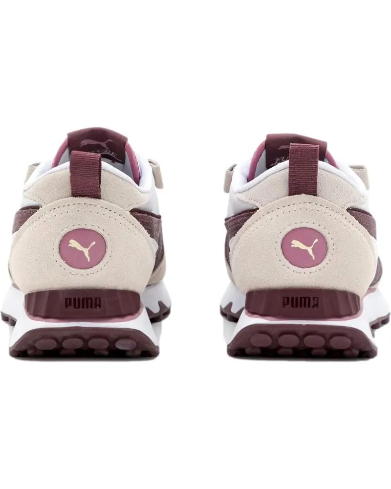 Deportivas PUMA  de Mujer y Niña CALZADO 387476-01  BLANCA Y LILA