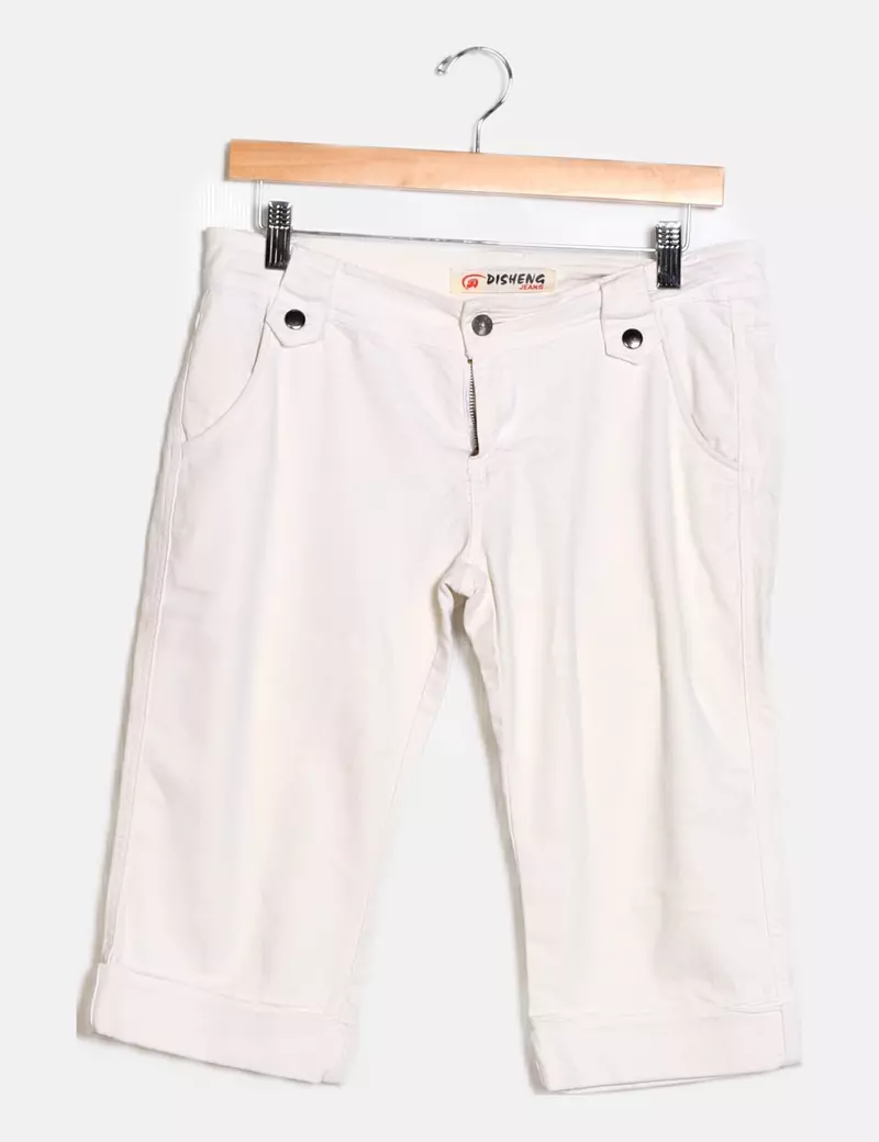 Disheng Denim blanco pirata