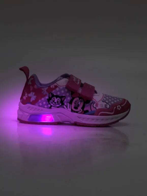 Disney Zapatos niña Minnie con lágrimas y luces