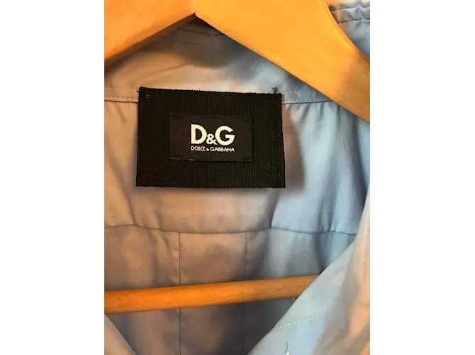 DOLCE & GABBANA Tops Camiseta.ÉL 44 Algodón Azul 