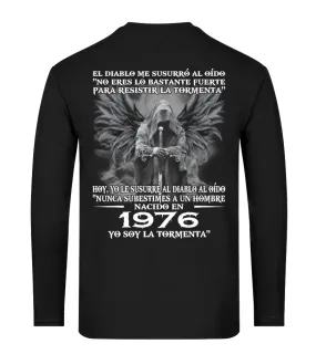 El diablo me susurró al oído " no eres tan fuerte como para resistir la torment… Camiseta de manga larga Unisex