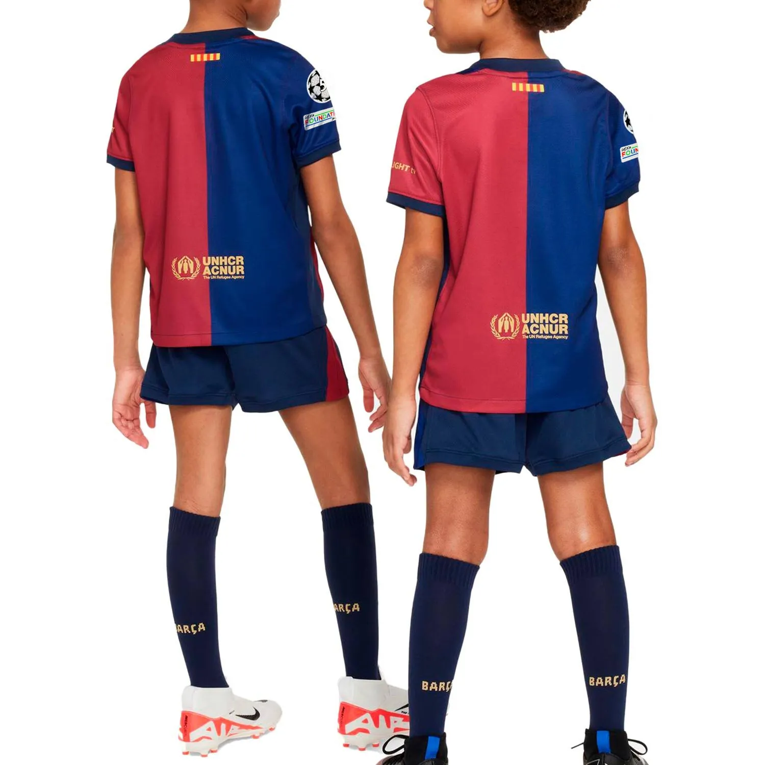 Equipación Nike Barcelona niño 2024 2025 DF Stadium UCL