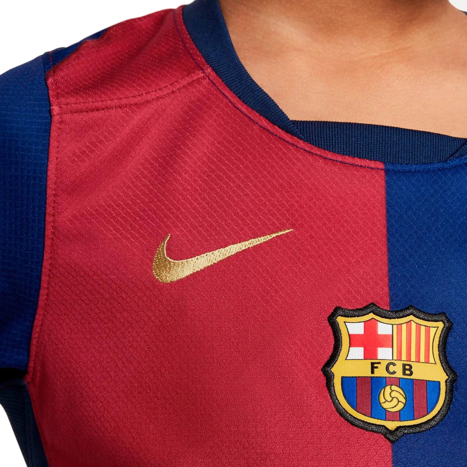 Equipación Nike Barcelona niño 2024 2025 DF Stadium UCL