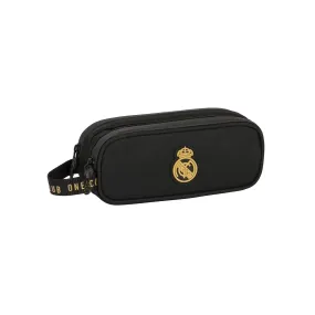 Estuche Doble Negro/Mostaza Real Madrid