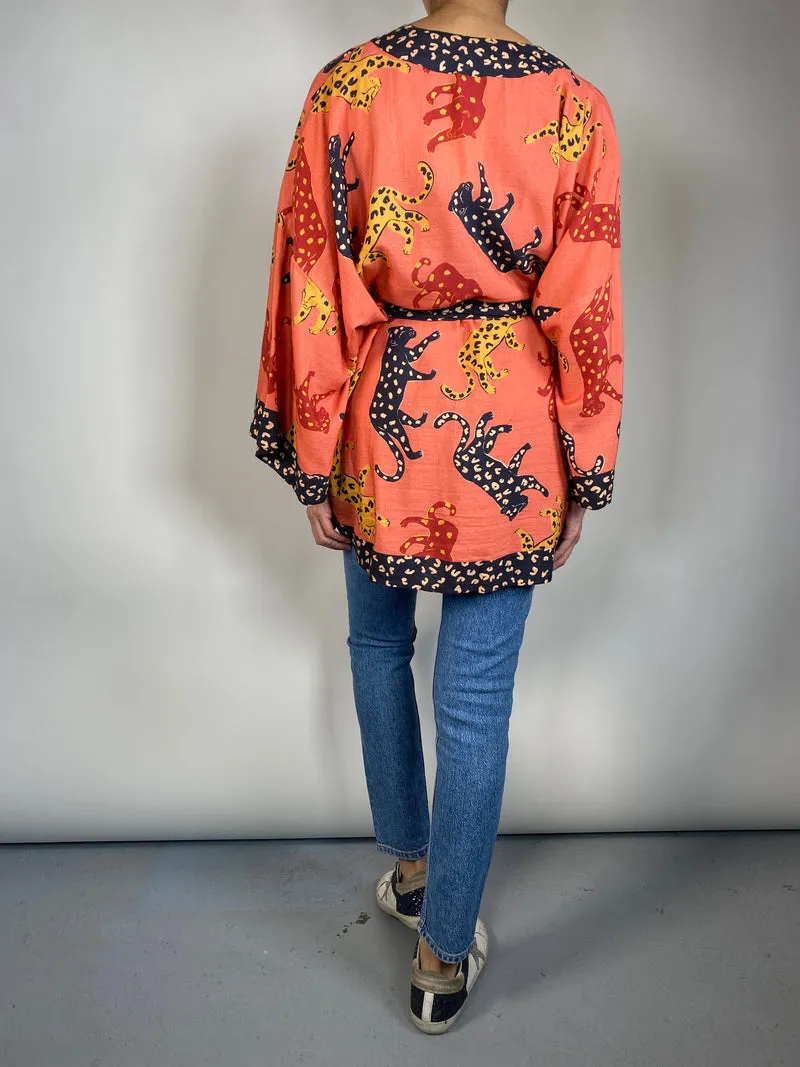 FARM RIO Kimono Leopards