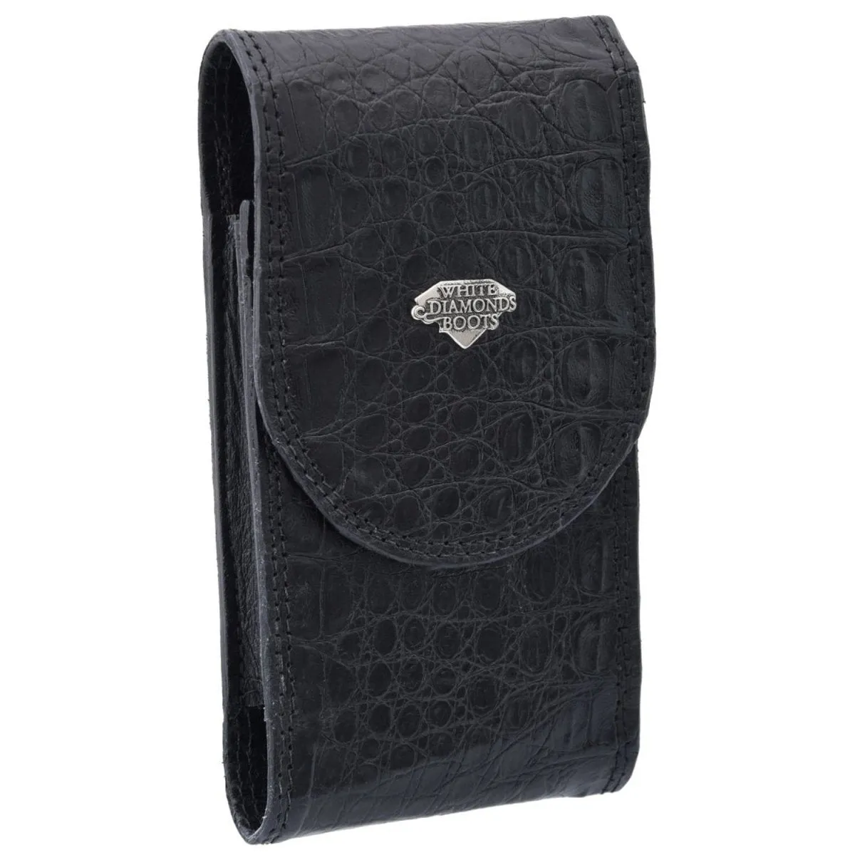 Funda para Smartphone de Cocodrilo Caiman Original Negro WD-1645