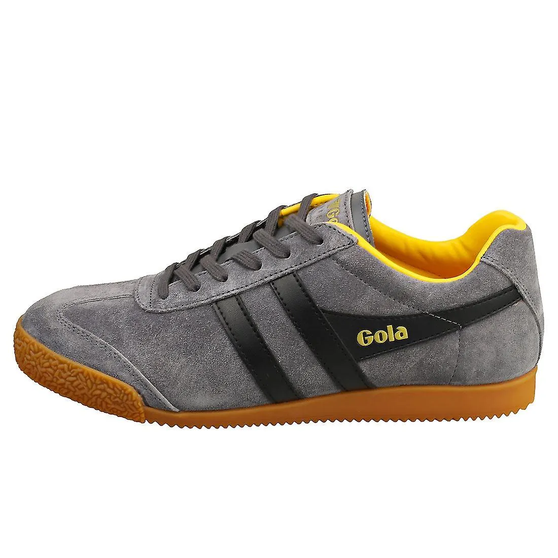 Gola Harrier Mens Classic Trainers in Shadow Black