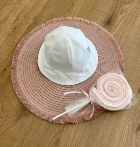 Gorrito unisex de loneta blanca