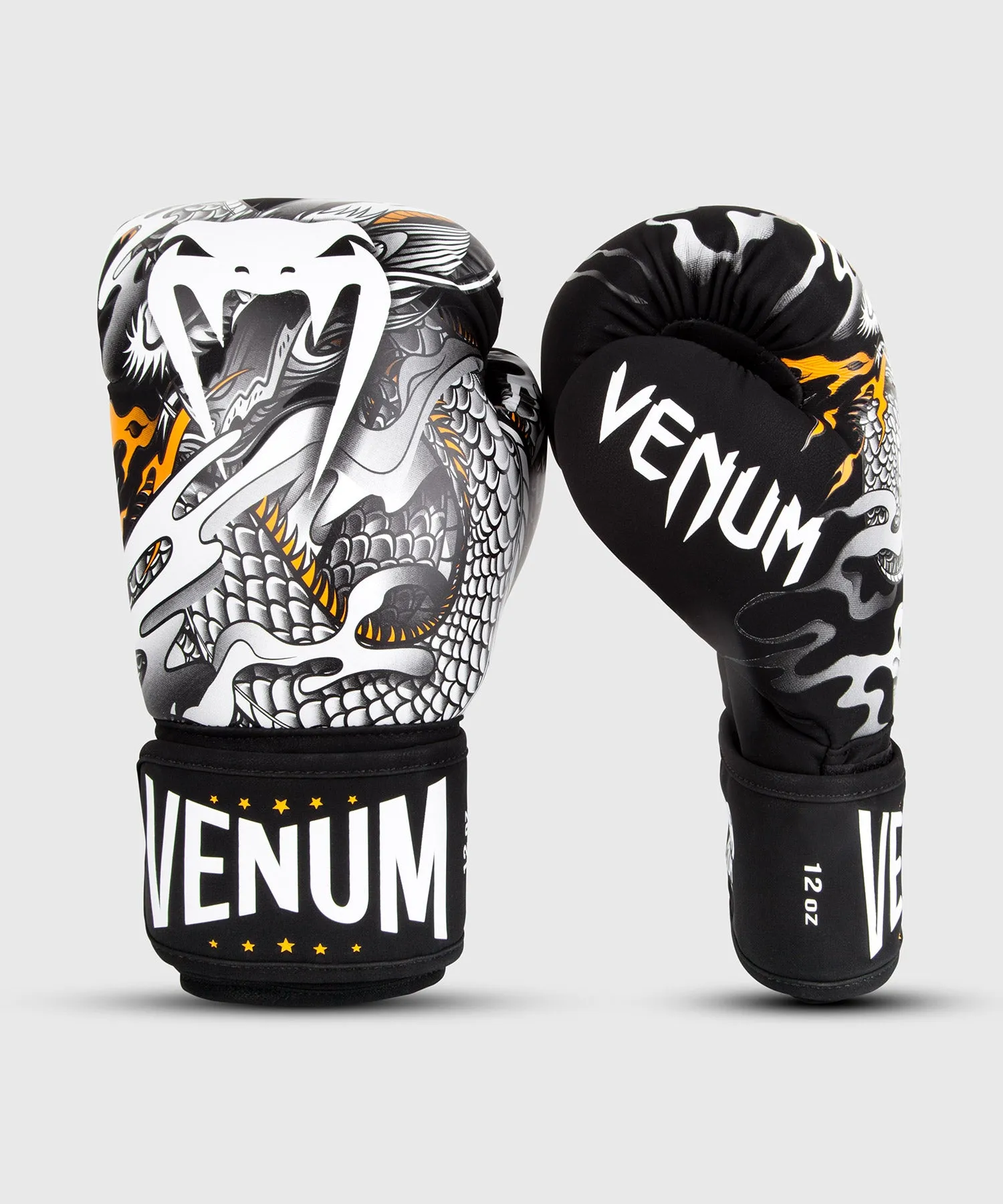 Guantes de Boxeo Venum Dragon's Flight  - Negro/Blanco