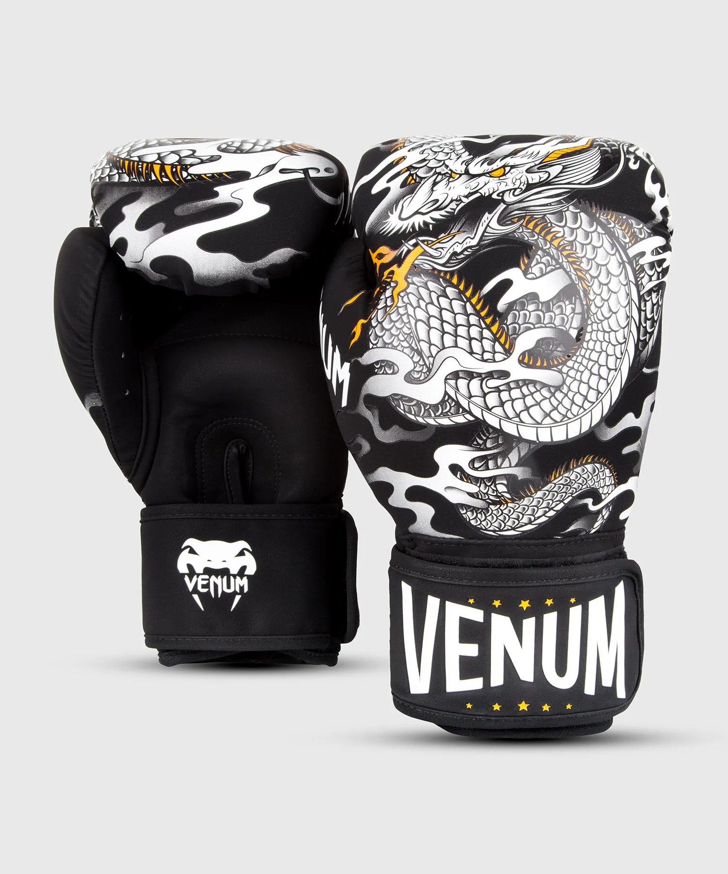 Guantes de Boxeo Venum Dragon's Flight  - Negro/Blanco