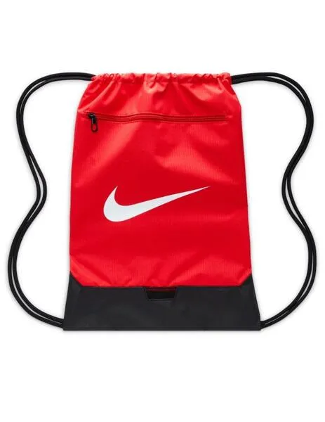 Gymsack nike brasilia 9.5 rojo unisex.