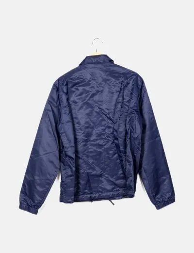 H&M Impermeable azul marino