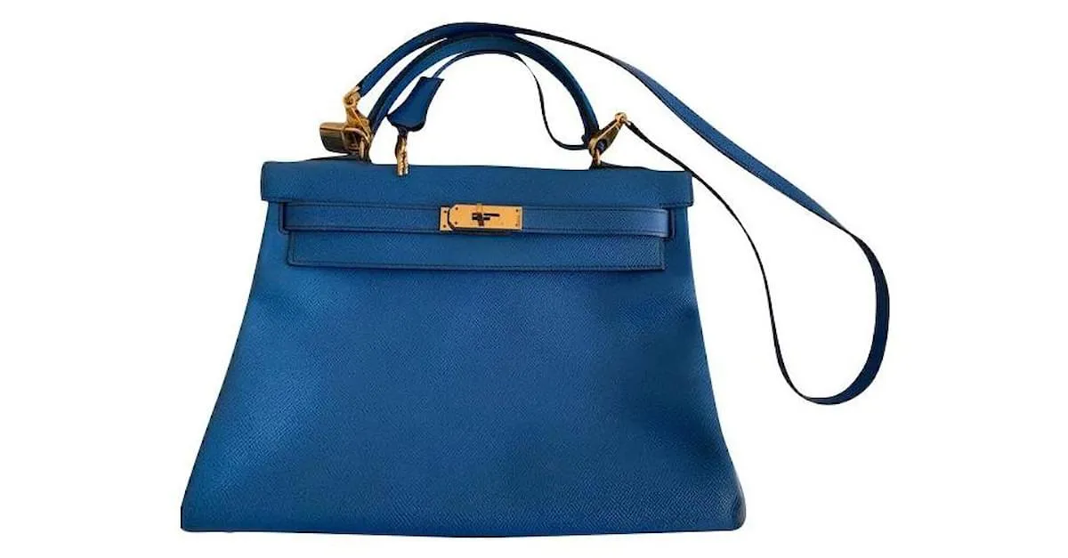 Hermès Kelly Azul claro 