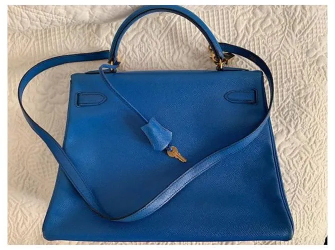 Hermès Kelly Azul claro 