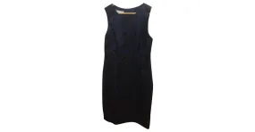 Hobbs Vestido de tubo bordado Negro Azul 